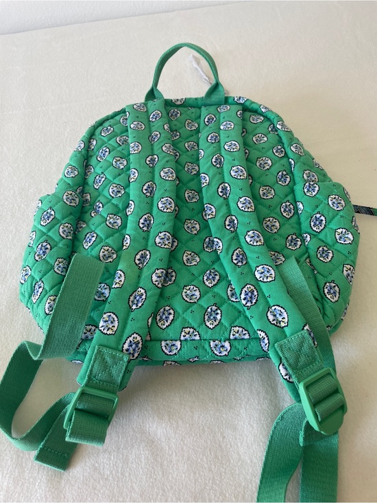 Vera Bradley Small Backpack in Garden Green Leaf main image 8